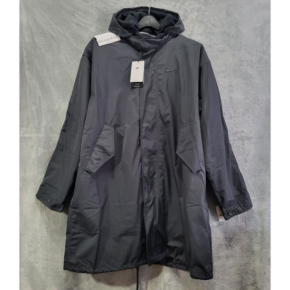 Nike Therma Fit Life Parka Smoke Grey Sportswear 3 In 1 Mens Sz M Oversized
